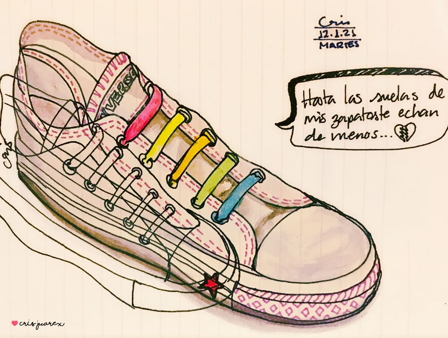 Hasta las suelas de mis zapatos te echan de menos...